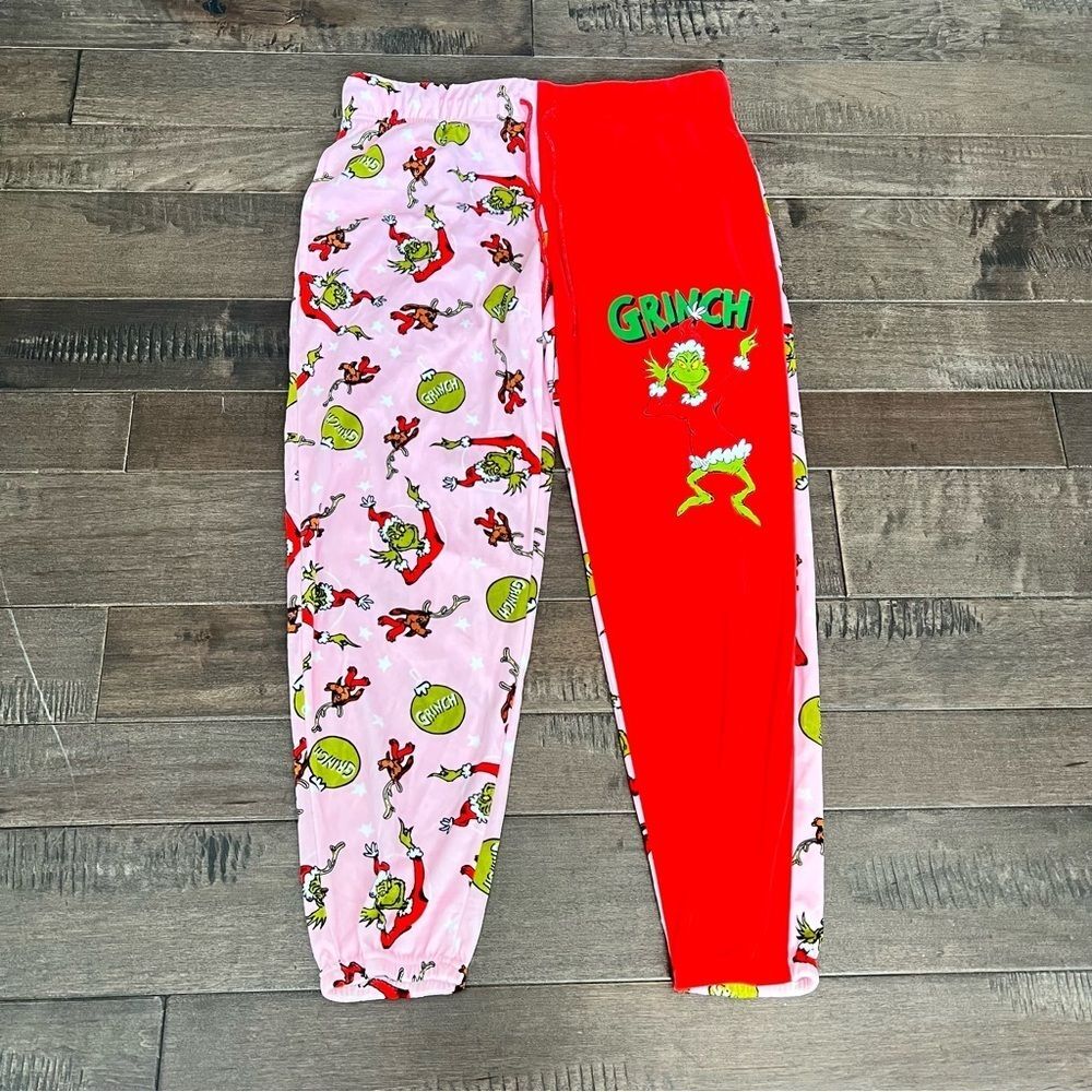 The Grinch Fleece Pajamas Pants Bottoms Christmas Holiday M